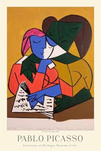 Affiche de Pablo Picasso Les filles lisent toile abstraite 40x60cm