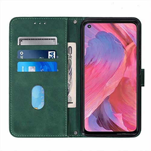 Klapber Phone Case for OPPO A74 5G Leather Wallet Case with Card Slot Holster & Kickstand Protective Bumper Soft TPU Silicone Shell Cover for OPPO A74 5G - Image 3