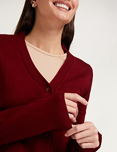 Image of Amazon Brand - Symbol Women's Acrylic V Neck Regular Fit Cardigan Sweater (Available in Plus Sizes)