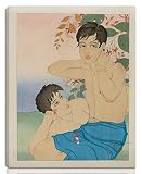 Paul Jacoulet Ã‰tiré Giclée Impression sur Toile-De célèbres Tableaux Beaux Arts Affiche-La Reproduction Décoration Murale Prêt à accrocher(The Awakening Saipan Islands Mariana Islands sans Titre) #NK