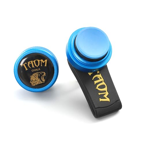 Banly Round Pool Chalk Hodler with V10 Chalk Portable Billiard Chalk with Magnetic Pool Chalk Holder Chalk Case Container Box for Billiard Cue Tip Tool Pool Snooker Accessories
