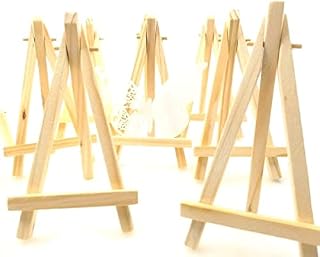 JZK 10 x Mini Little Small Wood Chalkboard Display Easel Party Sign Photo memo Holder Place Card Name Card Table Number Holder Stand for Wedding Birthday Baby Shower Party & bar Table Setting