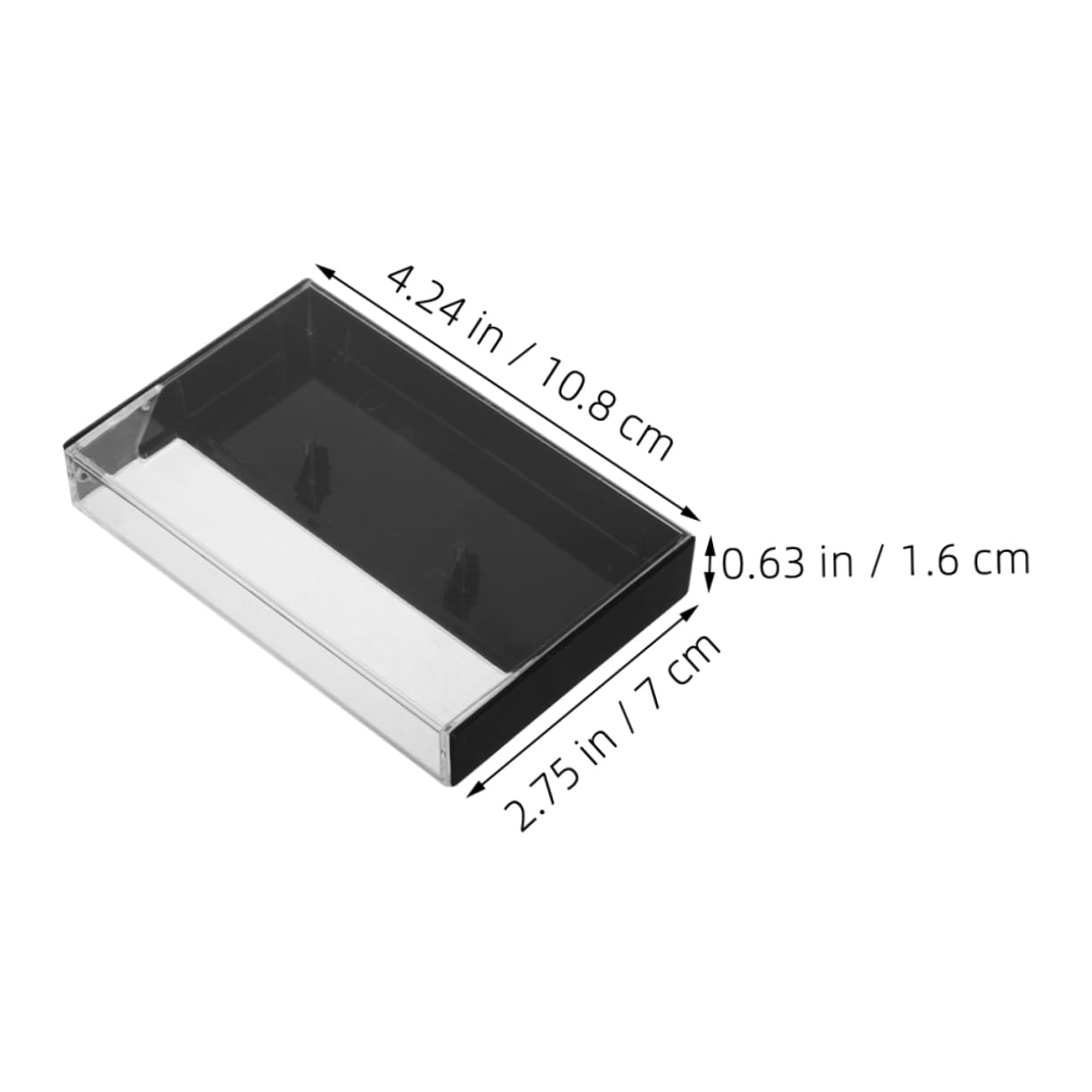 KICHOUSE Retro Cassette Tape Rack 6 Pack Cassette Tape Cases Plastic Holder for Organized Display Storage