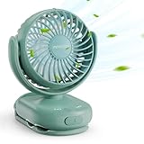 Picture of Momcozy Portable Fan with Clip | 4-Speed Mini-Fan for Carrier | Personal Fans Ultra Lighter 0.26lb | Gaps ≤4.5mm | Handheld Cooling | Rechargeable Rotate for Diaper Backpack/Stroller/Carrier/Chair