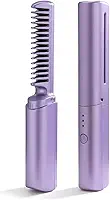 Pente Alisador Elétrico Portátil Recarregável USB Bivolt Domni