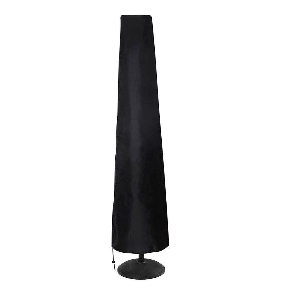 LZQpearl Waterproof Parasol Cover, Heavy Duty Rip Proof Oxford Fabric Extra Large Cantilever Umbrella Cover, Waterproof, Windproof, Anti-UV (Black,183 * 25 * 35CM)