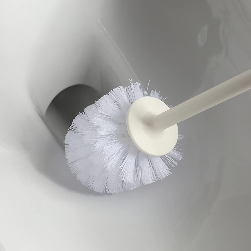Scopino per WC Spazzola for la spazzola igienica Bagno Spazzola for la pulizia della toilette con la base domestica a maneggiatura a lungo termine dei capelli della tazza dei capelli Scopino e porta s