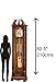 Howard Miller Jonathon Floor Clock with Chimes and Pendulum, Wood Finish Lockable Glass Door, Chain Driven Single-Chime Movement, Vertical Grandfather Home Decor for Bedroom & Living Room