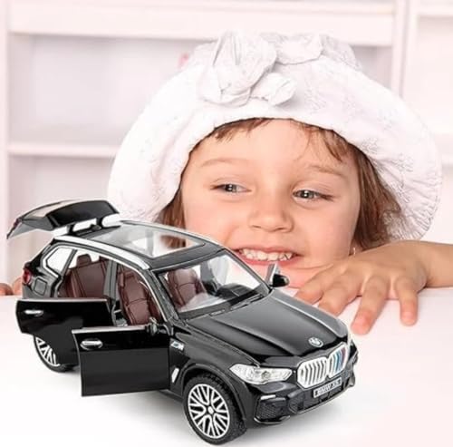 Image of Kiddie Galaxia BW X5 SUV Car 1:32 Model Car Alloy Metal Pull Back Die-cast Metal Toy car with Openable Doors & Light Music Gifts Toys Kids【Colors as Per Stock】