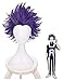 AnimeFiG Boku No Eroe Academia Shintou Hitoshi Shinso Parrucca Cosplay My Hero Academia Breve Viola Peluca Capelli Sintetici Peluca Anime Costume Parrucche