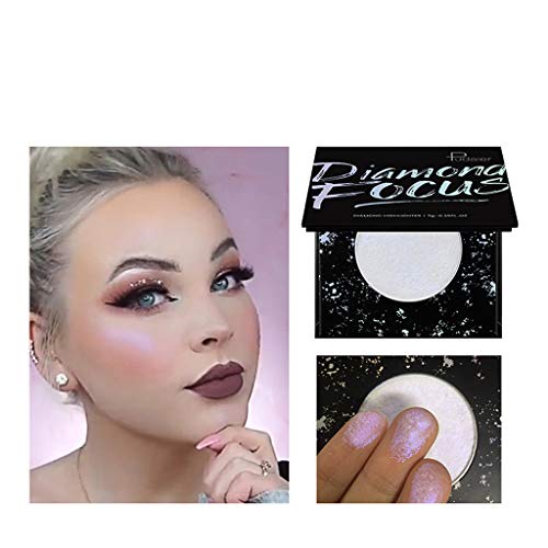 Stereo Highlighter, Monochromatic Bronzer Shimmer Highlighter Face Powder Bronzer Highlighter Repair Capacity Powder Palette Facial Bronzer Contour Cosmetic (04#)