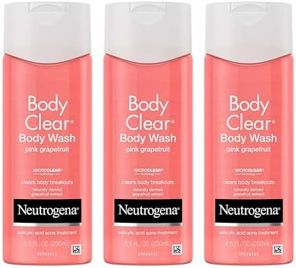 Neutrogena Body Clear Pink Grapefruit Acne Body Wash, 3 x 8.5 fl oz