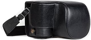 MegaGear Ever Ready Genuine Leather Camera Case compatible with Sony Alpha A6500 (16-50 mm)