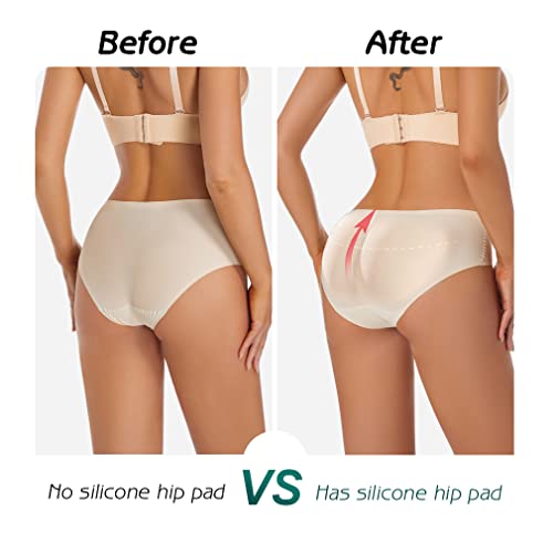 N.thr 1 Pair Silicone Butt Lift Pads,Women Fake Buttocks Enhancers Inserts Removable Padding For Padded,Suitable For All Kinds Of Women's Shaping Pants #TOP2