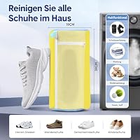 Teletrogy Schuhwaschbeutel Waschmaschine, 3D-Net Waschbeutel Schuhe, 2er – Ansicht 6