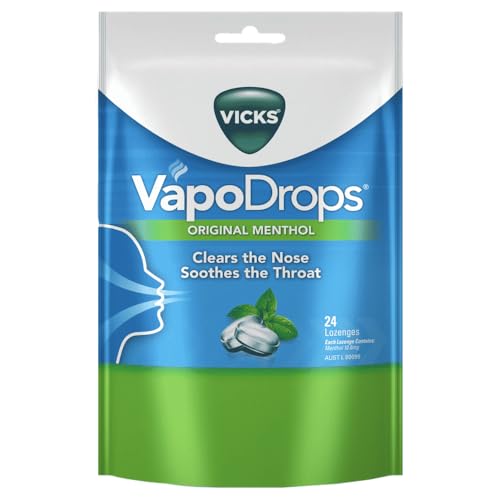 Vicks Vapodrops Original Menthol Lozenges (24-Pieces)