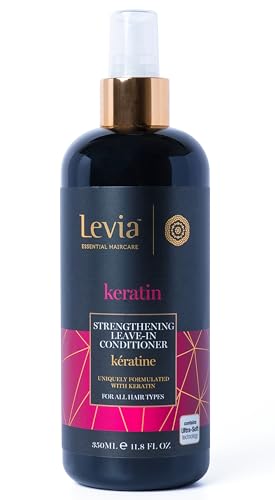 Levia | Crème de Soin Sans Rinçage à la Kératine | Renforce la Vitalité du Cheveu | Il Nourrit et Hydrate | Crème de Soin Sans Rinçage à la Kératine | Pour Tous Types de Cheveux | 350ml