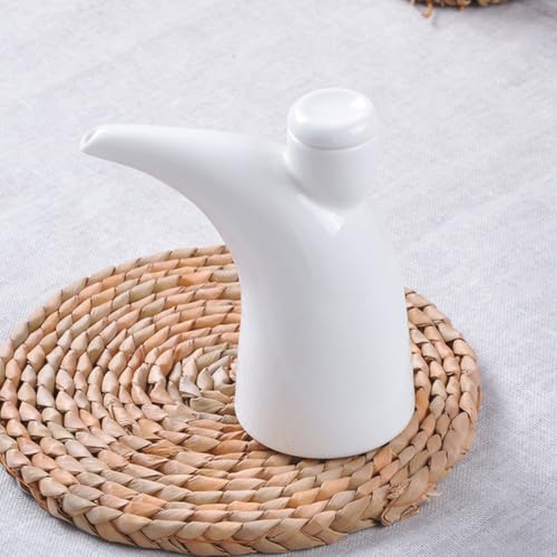 Botella de cerámica resistente al calor y lisa para condimentos en cocina 7
