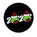 Produktbild Remember 2020 Grinch Untersetzer für Getränke, Korkboden, 6 Stück, Tassenuntersetzer für Zuhause und Küche, Tischdekoration, lustiges Geschenk zur Einweihung, Weihnachtsgeschenke