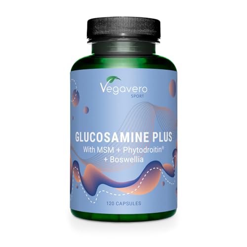 Vegavero Vegan Glucosamine Plus | with Chondroitin, MSM and Boswellia Serrata | NO Additives, Lab-Tested | Natural Joint Pain Relief | 120 Capsules