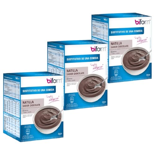 Dietisa Biform Crema Sabor Chocolate Sustitutiva de Comidas - Pack Ahorro 3 x 6 Sobres de 50g - Cada Unidad Aporta 201 Kcal - Para el Control del Peso