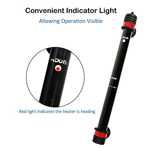 ChungGorGor 250W Aquarium Heater Submersible，Betta Fish Tank Heater with Electronic Auto Thermostat Present Heater for 30-65 Gallons - Thumbnail 4