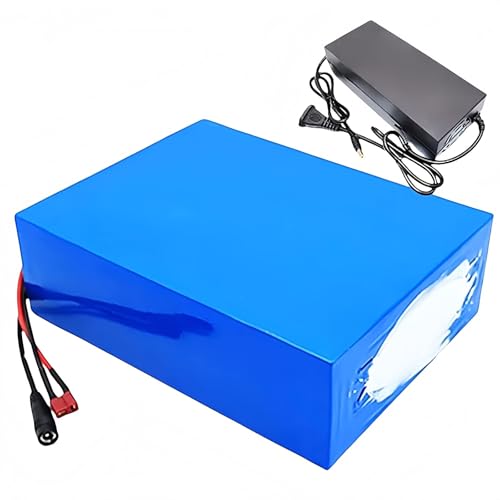 HTDRE Batería de Bicicleta eléctrica de 72 V y 20 Ah con Celdas de Carga de 84 V, Impermeable, de PVC y Litio, para Motores de 3300 W, 3000 W, 2800 W, 2200 W, 1800 W, 1500 W, 1200 W y 1000 W.