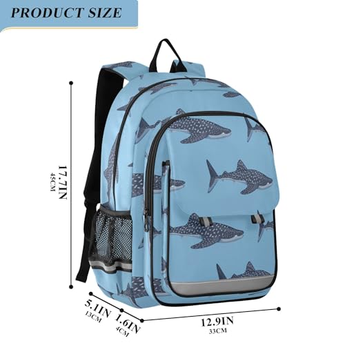 Fisyme Whale Sharks Marine School Backpack Laptop Backpacks Bags Bookbag Travel Casual Computer Notebooks Daypacks2