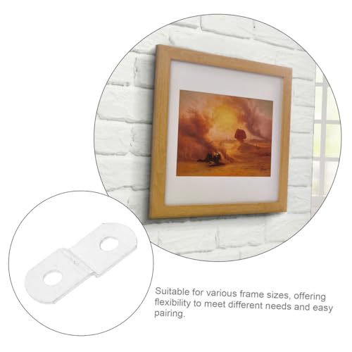 Image of SHINEOFI 20pcs Picture Frame Corner Brackets with Screws Hanging Hardware for Assembly Versatile Clips for Home Wall