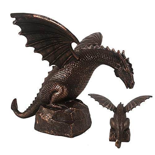 Eioflia Garden Dragon Statue Water Fountain Outdoor Dragon Sculpture Cool Pond Spitter Landscape Decor Water Spout Figurines Dragon Garden Ornaments Pond Decor #TOP2