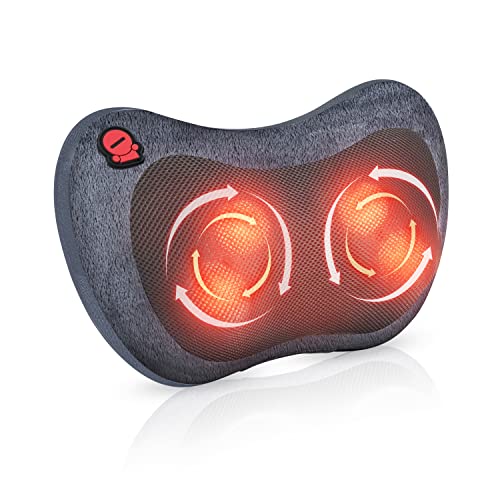 Comfier Cuscino Massaggiante con Calore - Massaggiatore Collo e Spalle 3D Shiatsu, Massaggiatore...