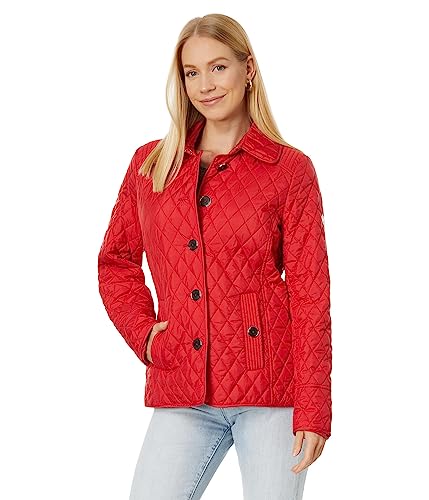 Michael Kors Button Front Quilt M425778Q83 Crimson SM at Amazon