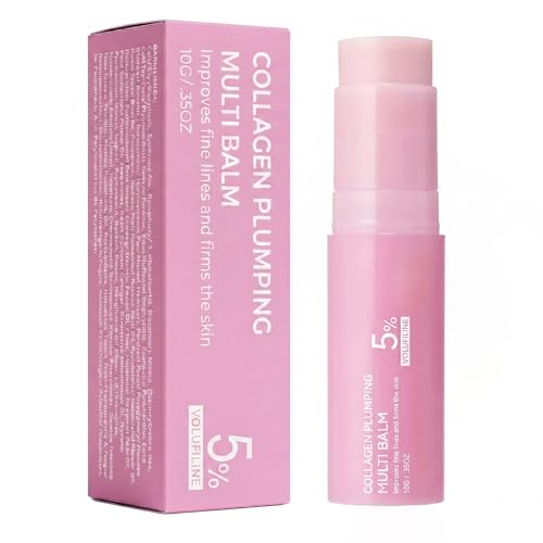 PDRN Pink Collagen Volume Multi Balm | All In One Volufiline PDRN NAD Stick for Youthful-Looking Helping Look of Fine Lines Firming Care Anti-Aging Care | For Under-Eyes Neck Forehead (1pc)