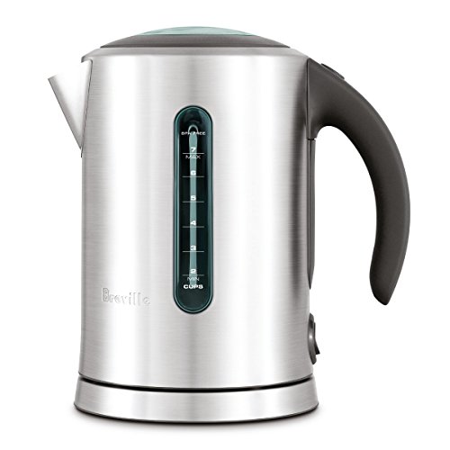Breville The Soft Top Brushed Stainless Steel 1.7 Liter Cordless Electric Kettle