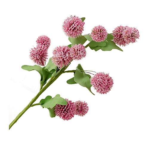 EESLL 4 flores artificiales de diente de león, 20.8 pulgadas, 12 cabezas, 6 ramas, flores artificiales de diente de león, preciosas flores de diente de león de imitación para decoración del hogar