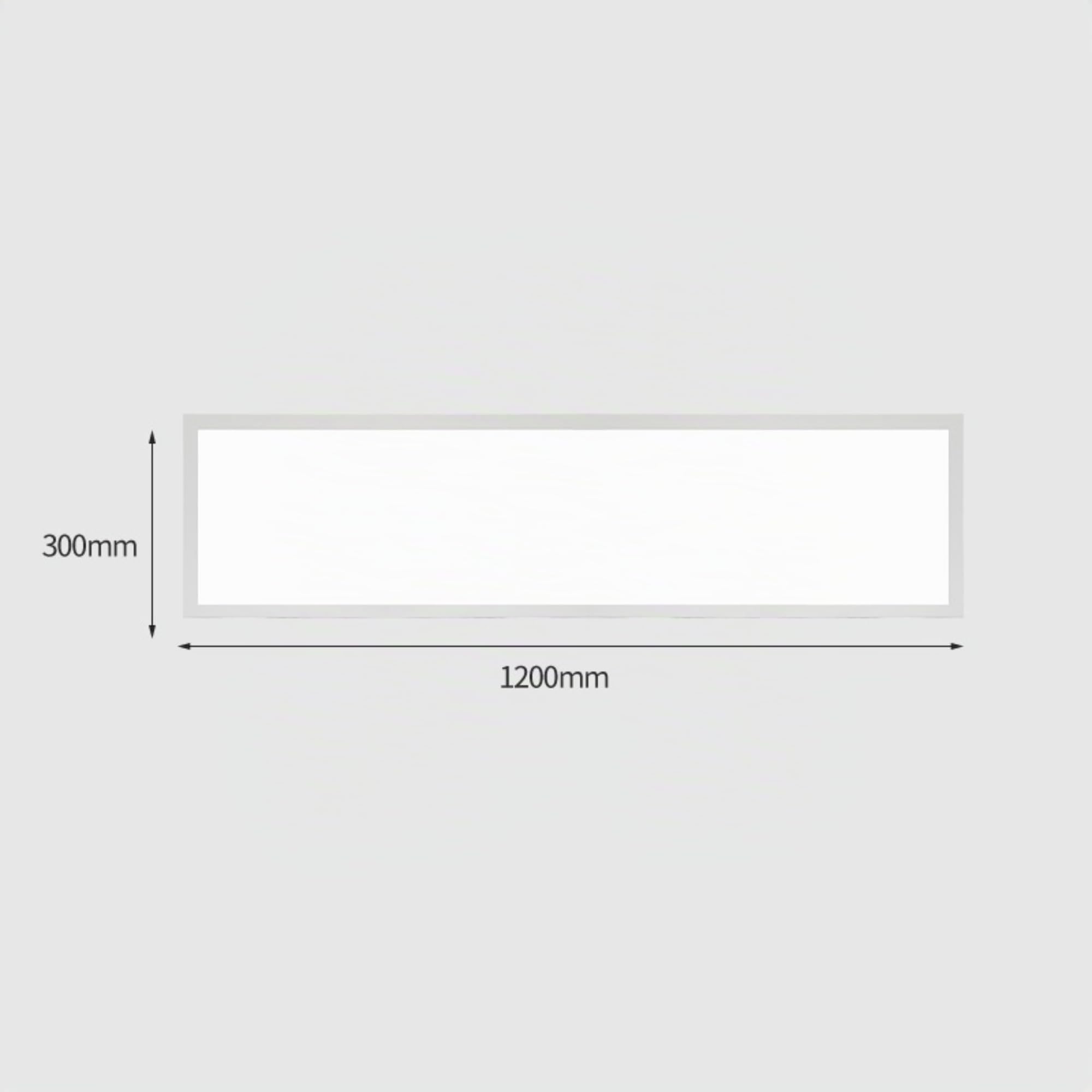 Jandei - Panel Plafón LED de Superficie Retroiluminado 120x30cm, Potencia 60W, 5000 Lumenes, Marco Blanco, Driver Incluído (Blanco Frío 6000K)