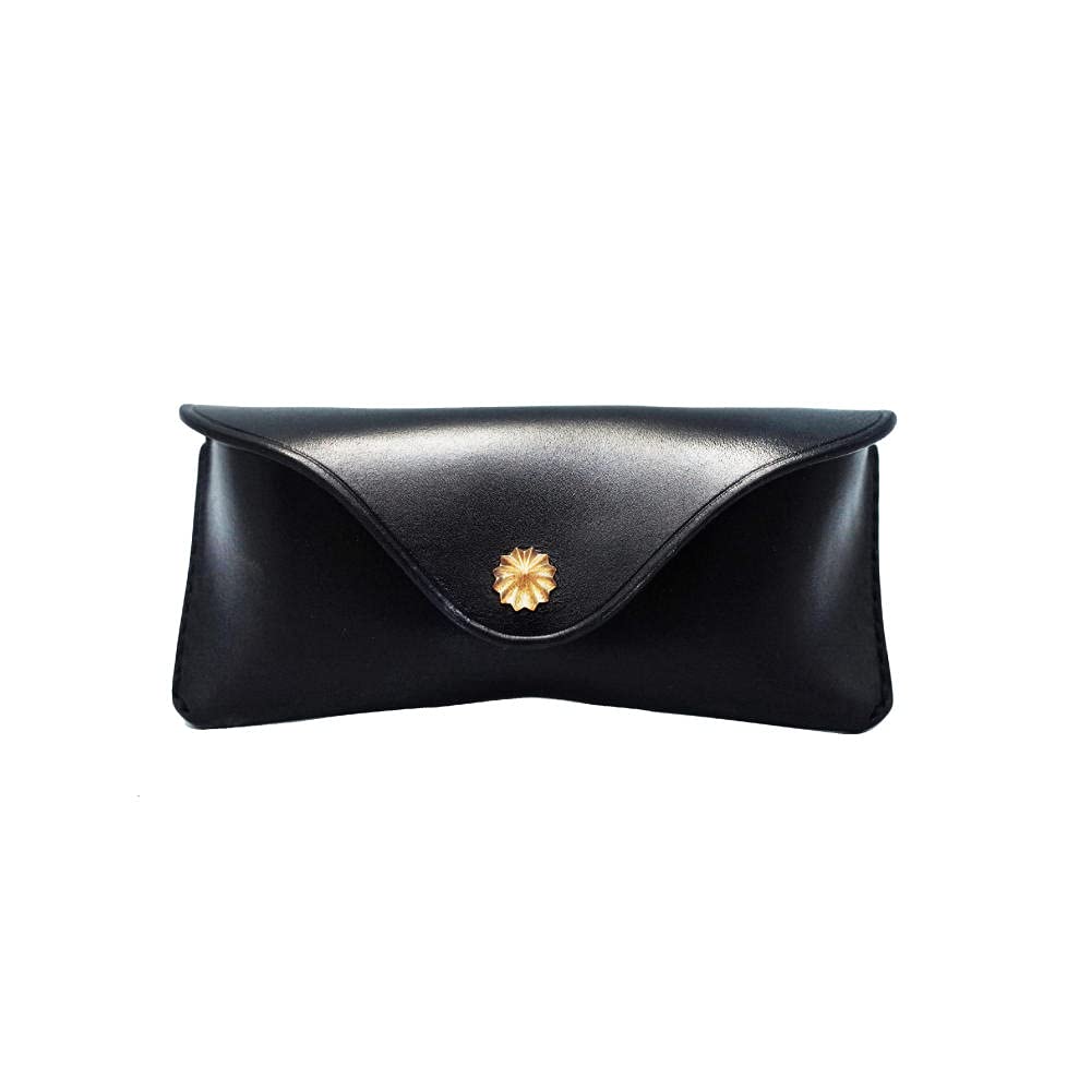Brillenetui Sonnenbrillentasche Sonnenbrillen Etui Brillentasche Handgemachte Retro Sonnenbrille Sonnenbrille Brille Box Brille Tasche-Schwarz