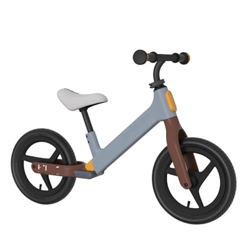 ペダルなし自転車 子供用 キックバイク 乗用玩具 スタンド付き バランス 2〜6歳 マイクロフアイバ- ョ赦刃ホイ-ル乗り物 お祝い プレゼント誕生日 男の子 女の子 子どもの日 プレゼント 初心者向け (ブルーココア - 12インチ 3枚羽根ホイール(リ