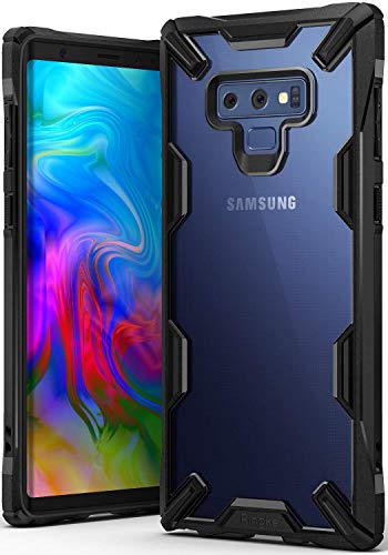 Ringke Fusion-X Compatible with Galaxy Note 9 Case, Clear Back Heavy Duty Shockproof TPU Rugged Bumper Phone Cover - Black