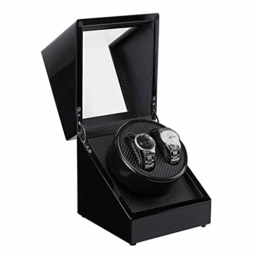 Boîte de rangement en bois auto winder pour montre automatique avec couvercle transparent