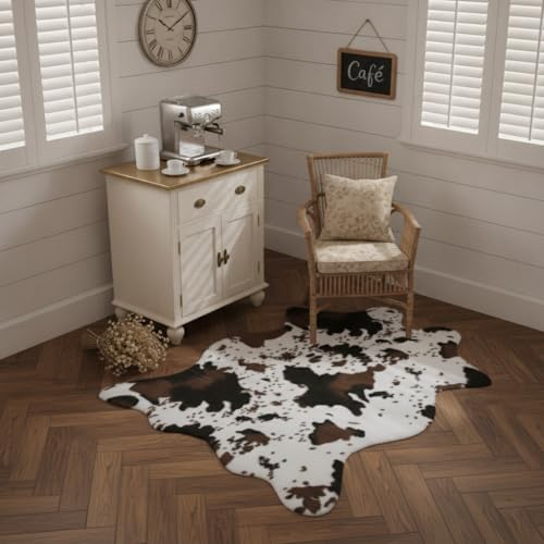 Tapete decorativo estilo vaca 75x110 cm faux fur miniatura 1
