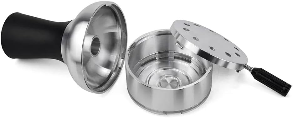 Harbour Delights - Hook'ah Head Lock Heat Management System | Shi'sha Bowl and Charcoal Holder, Metal Head | Hook'ah Accessories (Black)