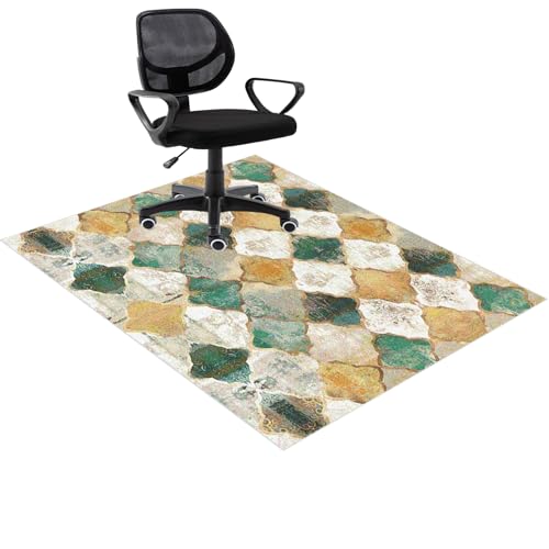 Tapis de chaise de bureau pour sols en bois dur antidérapant 160 x 180 cm