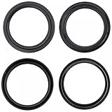 Motorcycle Front Fork Damper Shock Dust And Oil Seal Compatible With EC 250 300 350 450 250F BT SM700 125 BTF BT Size 48x57.8x9.5/12(Oil Dust Seal)