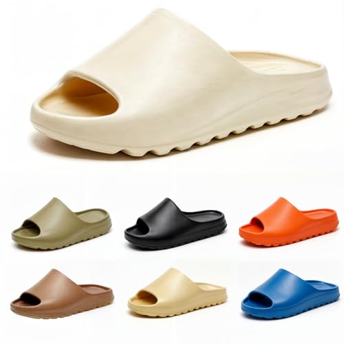 Pillow Slippers for Women and Men Cloud Platform Slides Anti Slip Cloud Slippers Lightweight EVA Comfy Shower Slides Open Toe Sandals for Indoor and Outdoor