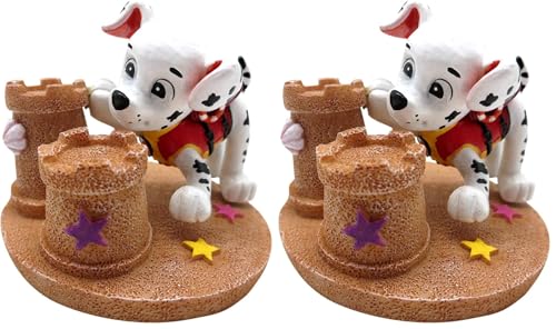 Image of Penn-Plax Officially Licensed Paw Patrol Aquarium Ornament - Marshall - Mini Size (Pack of 2)