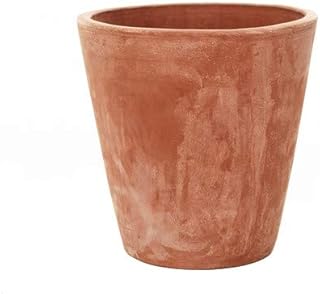 Round Wood Trading Terracini Long Tom Plant Pot, Terracotta, 28 cm