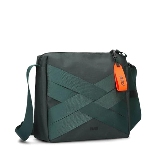 Zwei Sportliche Unisex Umhängetasche Alex AL100 Damen Herren & Teenager Tasche modernes cooles Design wasserabweisend (pine)