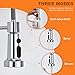 TIORIY Kitchen Faucet Head Replacement with 15 Adapters, 3 Function Pull Down Kitchen Faucet Spray Head, Pull Out Kitchen Sink Tap Sprayer Nozzle, Chrome, Plastic