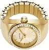 Fossil Reloj Anillo para Mujer, Cuarzo de Acero Inoxidable de Dos Agujas 4